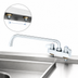 Thumbnail image #3 for equip 4-Inch Centers Deck-Mount Workboard Faucet with 12-Inch Swing Nozzle