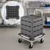 Thumbnail image #3 for Metro Platform Single-Stack Cup and Glass Rack Dolly for 20 x 20 Racks, Aluminum
