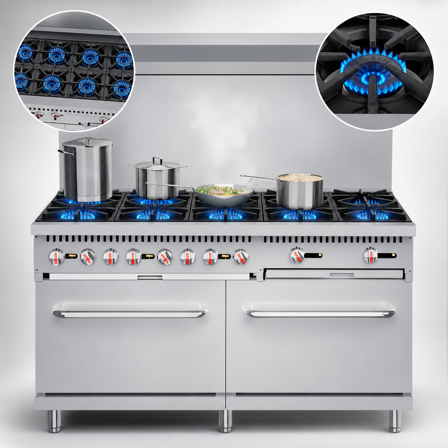 10 Open Burners