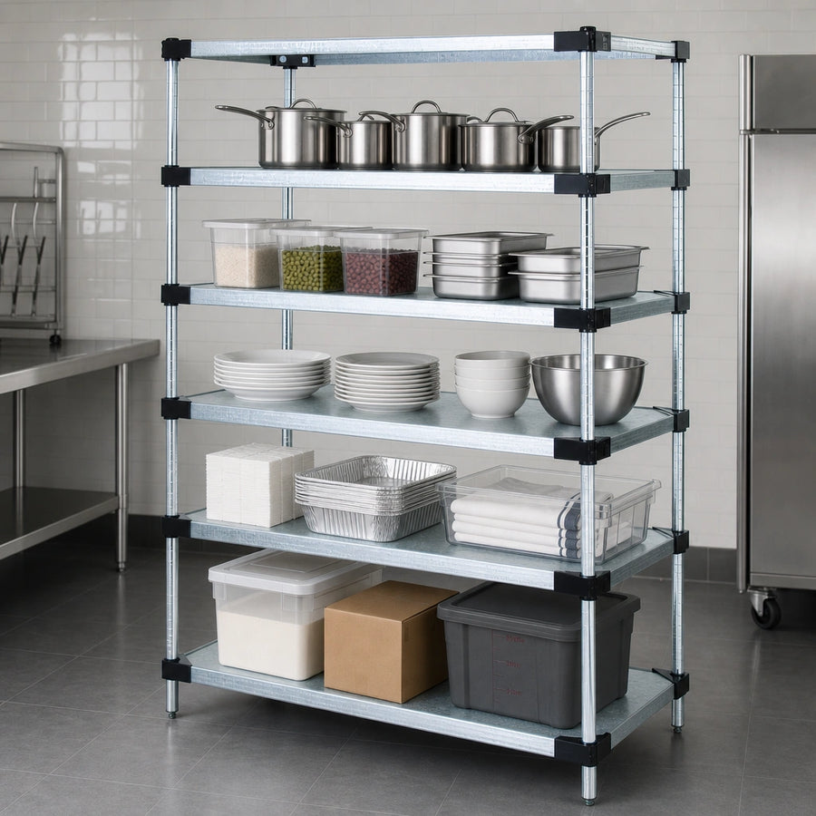 Five Solid Shelves