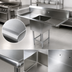 Thumbnail image #3 for John Boos Pro-Bowl 1-Compartment Stainless Steel Sink with Left and Right Drainboards, 30 x 24 x 14 Inch Bowl