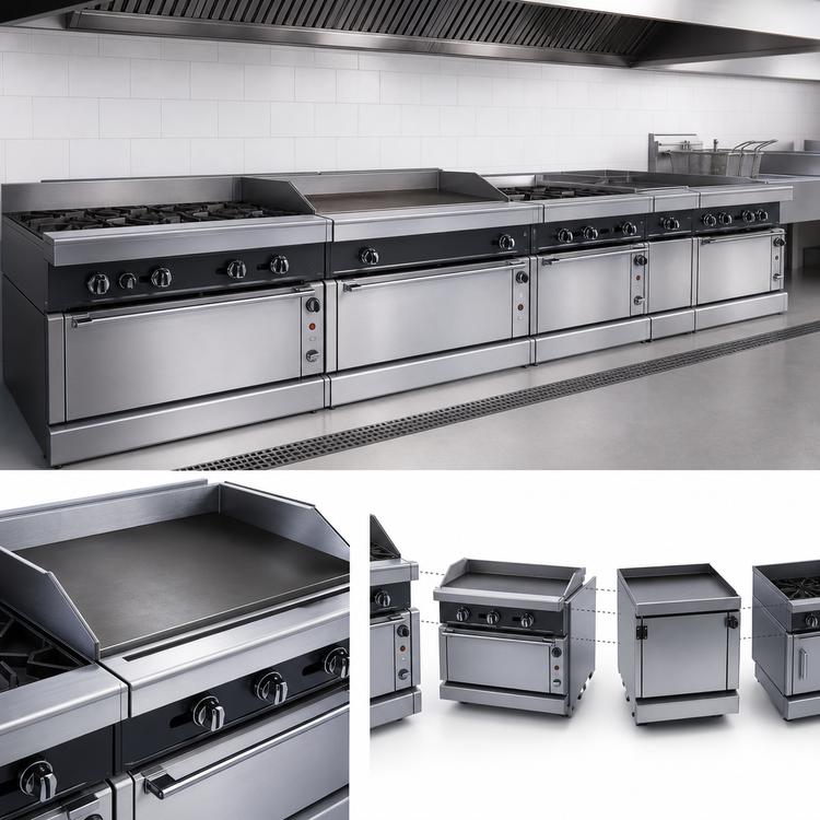 Product image #3 for Vulcan VGT18 18-Inch Heavy Duty Modular Gas Griddle with Thermostatic Control