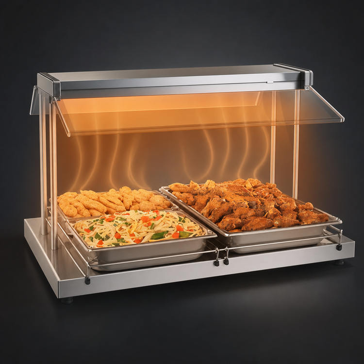 Product image #3 for Hatco Glo-Ray Freestanding Heated Shelf, 30 Inch W x 25.5 Inch D