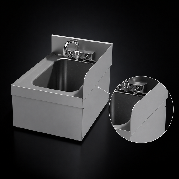 Product image #3 for Prestige Welded Right Side Splash for 20-Inch Underbar Unit