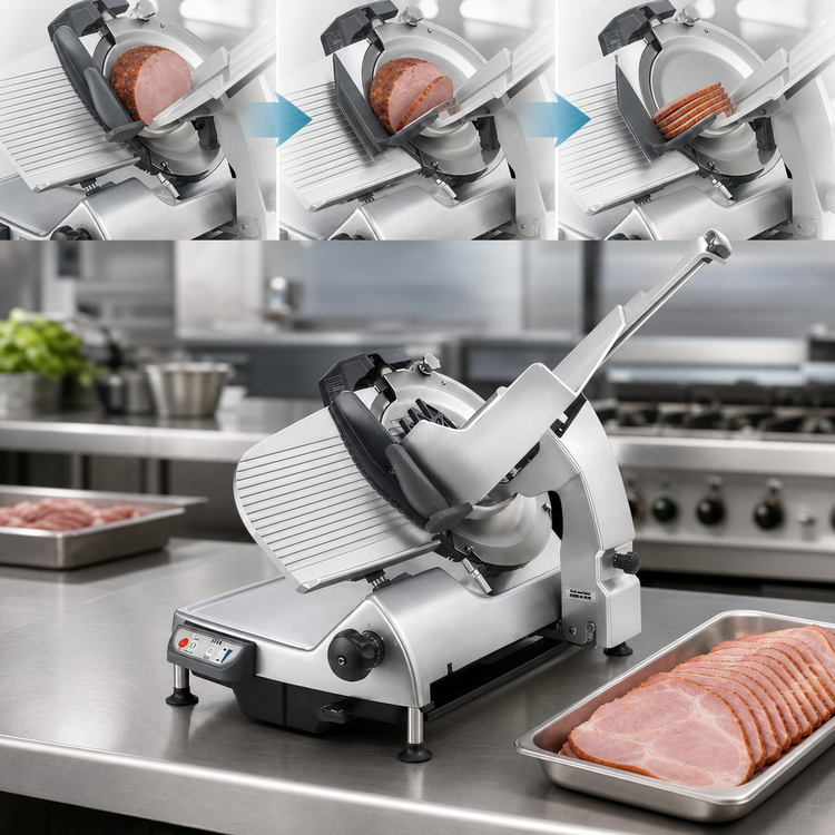 Product image #3 for Hobart HS7-1 Heavy Duty Automatic Meat Slicer with 13-Inch CleanCut Knife