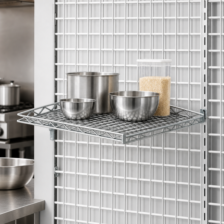 Product image #3 for WalStor Modular Wall System NSF Grid Shelf, 16-3/4 x 16-3/4 Inches