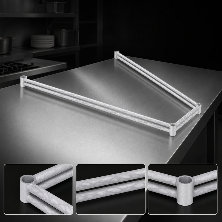 Product image #3 for EagleGard 3-Sided Double Truss Frame, 72 x 24 Inch, EAGLEgard Hybrid Epoxy Finish