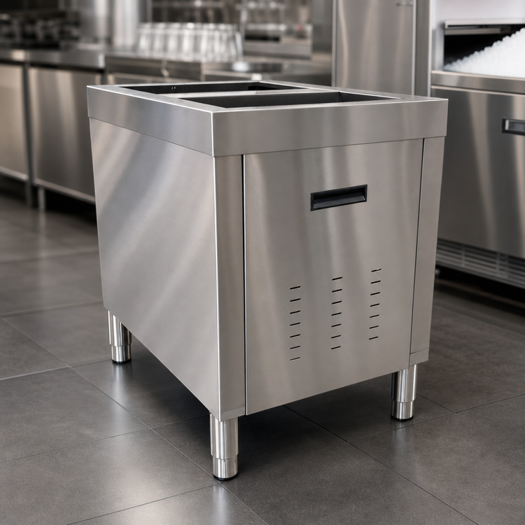 Product image #3 for Scotsman IODST30 Stainless Steel Machine Stand for IOD200/IOD250 Ice Only Dispensers
