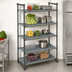 Thumbnail image #3 for Cambro Camshelving Basics Plus 5-Shelf Stationary Starter Unit, 24 x 48 x 64 Inch, Vented Polymer Shelving, Brushed Graphite