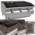 Thumbnail image #3 for RedHots Chef Line 24-Inch Natural Gas Countertop Lava Rock Charbroiler