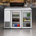 Thumbnail image #3 for 48-Inch Two-Section Self-Contained Back Bar Cooler with Glass Hinged Doors