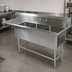 Thumbnail image #3 for John Boos Pro-Bowl 3-Compartment Sink with 24-Inch Left Drainboard, 12-Inch Deep Bowls, 16-Gauge Stainless Steel