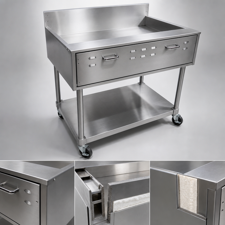 Product image #3 for Comstock-Castle Floor Model Gas Doughnut/Funnel Cake Fryer, 23 Inch Wide, Stainless Steel, 50,000 BTU