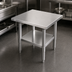 Thumbnail image #3 for Thunder Group 18-Inch x 24-Inch x 35-Inch 18-Gauge 430 Stainless Steel Work Table with Adjustable Undershelf