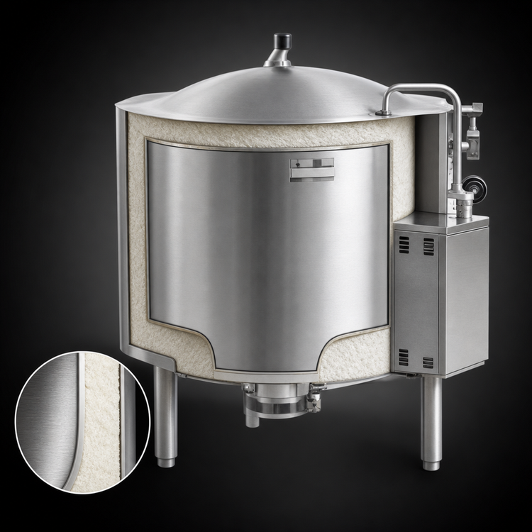 Product image #3 for Legion Low-Rim 80-Gallon Insulated Gas-Fired Self-Contained Stationary Kettle