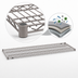 Thumbnail image #3 for Metro Super Erecta® Metroseal Gray Epoxy-Coated Wire Shelf — 72