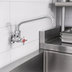 Thumbnail image #3 for Fisher Commercial Wall-Mount Single-Hole Faucet with 10-Inch Swing Spout and Lever Handle