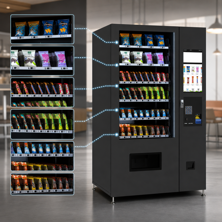 60-Slot Snack Capacity