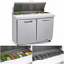 Thumbnail image #4 for Kelvinator Commercial KCHST48.12 48-1/4-Inch Two-Section Sandwich/Salad Prep Table, Self-Contained, 12 1/6-Pan Capacity