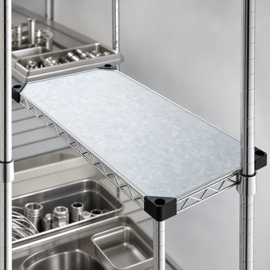 Solid Steel Shelf Surface