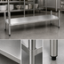 Thumbnail image #3 for Omcan Stainless Steel 72 x 30 Inch Undershelf for 19146 Worktable