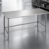 Thumbnail image #3 for Eagle Spec-Master Stainless Steel Work Table, 84 x 36 Inches, Open Base with Crossrails