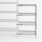 Thumbnail image #3 for Metro Super Erecta AN426C 30"W x 21"D x 63"H Chrome Wire Shelving Add-On Unit, 4 Shelves