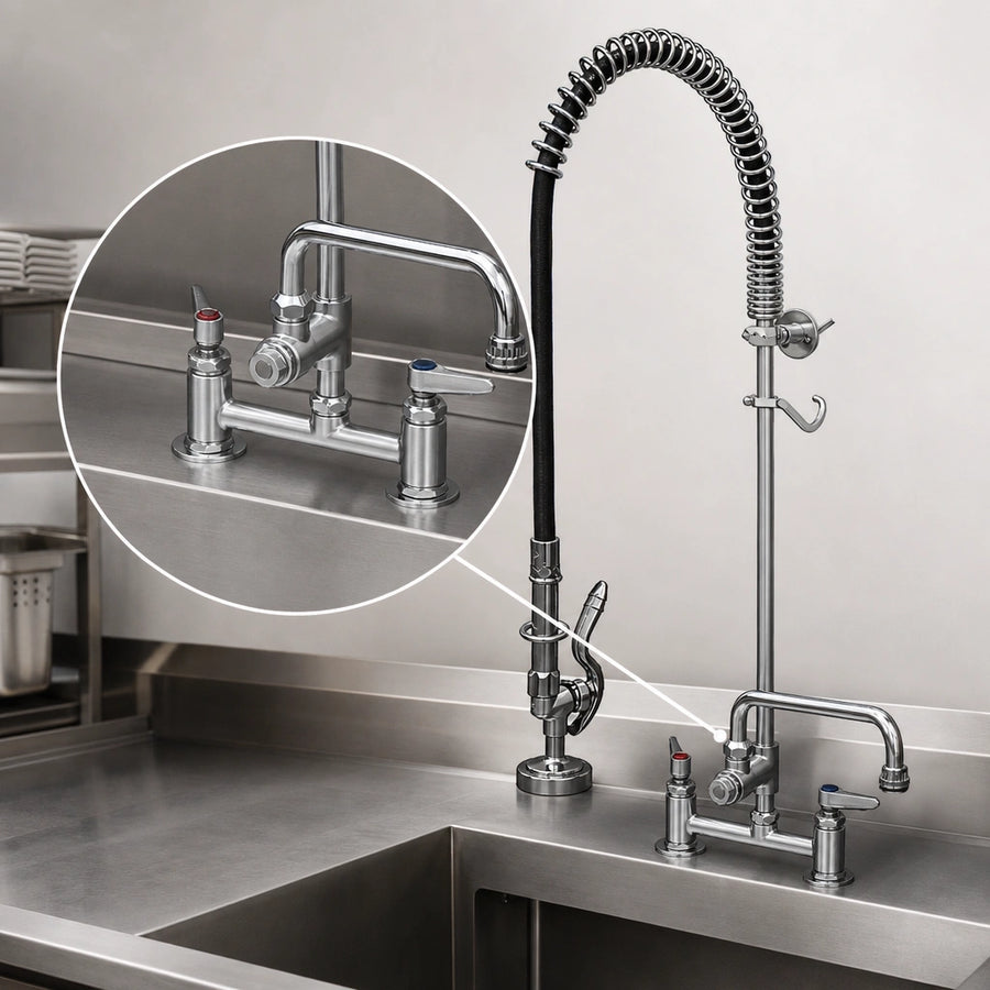 Deck-Mount Mixing Faucet