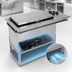 Thumbnail image #3 for Drop-In Ice Cream Freezer with Dipper Well, Self-Contained Refrigeration, 2 x 3-Gallon Can Capacity