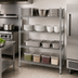 Thumbnail image #3 for Heavy Duty 4-Tier Stationary Chrome Wire Shelving Unit