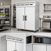 Thumbnail image #3 for Everest Refrigeration Two-Section Reach-In Refrigerator, 55.0 Cu. Ft., Top-Mounted Self-Contained, Stainless Steel