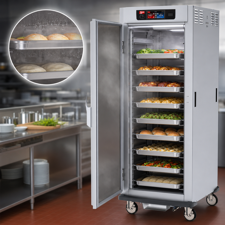 Product image #3 for Metro C5 9 Series Full-Height Pass-Thru Controlled Humidity Heated Holding and Proofing Cabinet, 18 Full-Size Pan Capacity, Stainless Steel, 120V