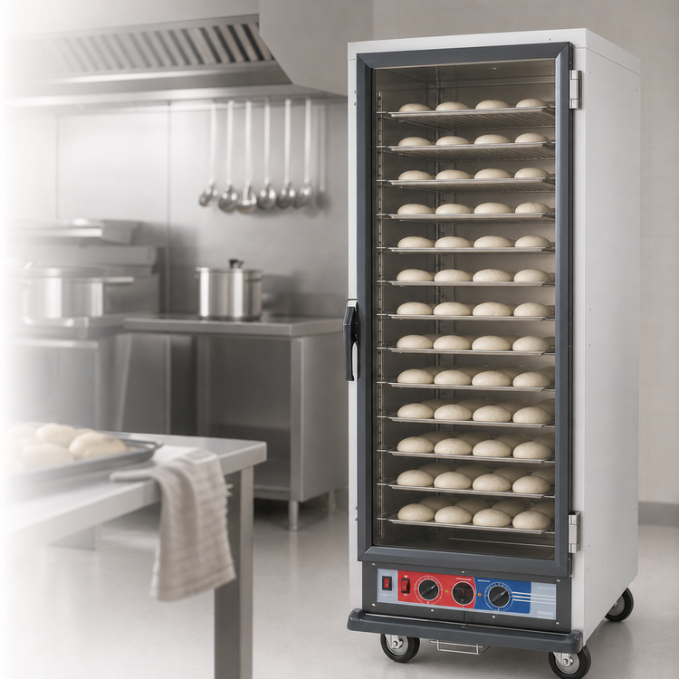 Product image #3 for Metro C5 1 Series Full Height Mobile Proofing Cabinet, Non-Insulated, Clear Polycarbonate Door, Universal Wire Slides
