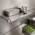 Thumbnail image #4 for Eagle Quik-Set Flat Solid Stainless Steel Shelf, 54 x 18 Inches, Marine Edge