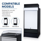 Thumbnail image #3 for Turbo Air SCM-60-EB Hard Plastic Security Cover for TOM-60EB-N and TOM-60ES-N Tabletop Merchandisers, Black Trim, Field Installed