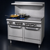 Thumbnail image #3 for Southbend S-Series 48-Inch Gas Restaurant Range with 2 Open Burners, 36-Inch Griddle, and 2 Space Saver Ovens