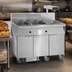 Thumbnail image #3 for Three-Battery Electric Floor Fryer with 75 lb. Tanks, Built-In Filter System and Dump Station