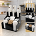Thumbnail image #3 for Winco Countertop 3-Tier Cup & Lid Organizer, 4 Compartments, Black ABS Plastic