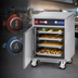 Thumbnail image #3 for FWE Clymate IQ Double-Stack Mobile Humidified Holding Cabinet for 18 x 26 Trays, 10 Tray Capacity