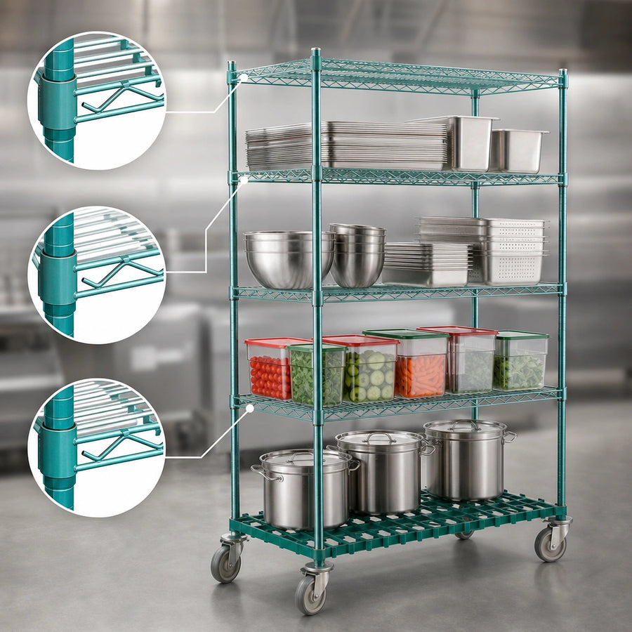 Patented QuadTruss Shelves