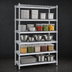 Thumbnail image #3 for Heavy Duty 5-Tier Chrome Wire Shelving Unit, 72 x 14 x 84 Inches, 800 lb. Capacity