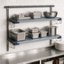 Thumbnail image #3 for Metro SmartWall Life Two-Shelf Wall-Mounted Shelving Kit with 304 Stainless Steel Components and Polymer Shelves
