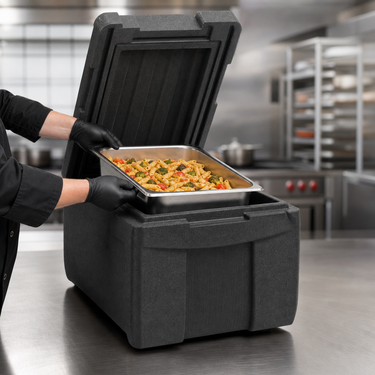 Product image #3 for Metro Mightylite BigBoy 5-Pan Top-Load Insulated Food Carrier, Black