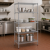 Thumbnail image #3 for Eagle Group 4-Tier Chrome Wire Shelving Starter Unit, 24 x 18 x 63 Inches
