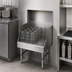 Thumbnail image #3 for Advance Tabco Prestige Recessed Glass Storage Unit with Removable Perforated Drain Pan, 12 Inch Wide x 25 Inch Deep x 36 Inch High