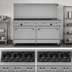 Thumbnail image #3 for Southbend Ultimate 60-Inch Gas Restaurant Range with 3 Star/Sauté Front Burners, 3 Rear Non-Clog Burners, 24-Inch Griddle/Broiler, and 2 Cabinets