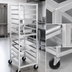 Thumbnail image #3 for Channel Manufacturing UTR-9 Standard Series Aluminum End-Load Steam Table Pan Rack, 9-Pair Capacity, 36 Inches High