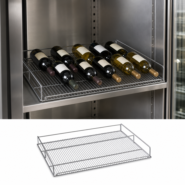Product image #3 for Beverage-Air Flat Chrome Wine Rack for MMR/MMRR72 Cabinets