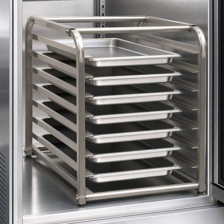 Product image #3 for Serv-Ware 7-Pan Reach-In Refrigerator Pan Rack for 18 x 26 Inch Pans