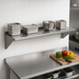 Thumbnail image #3 for BlendPort® 72 Inch x 12 Inch Wall-Mounted Stainless Steel Wall Shelf